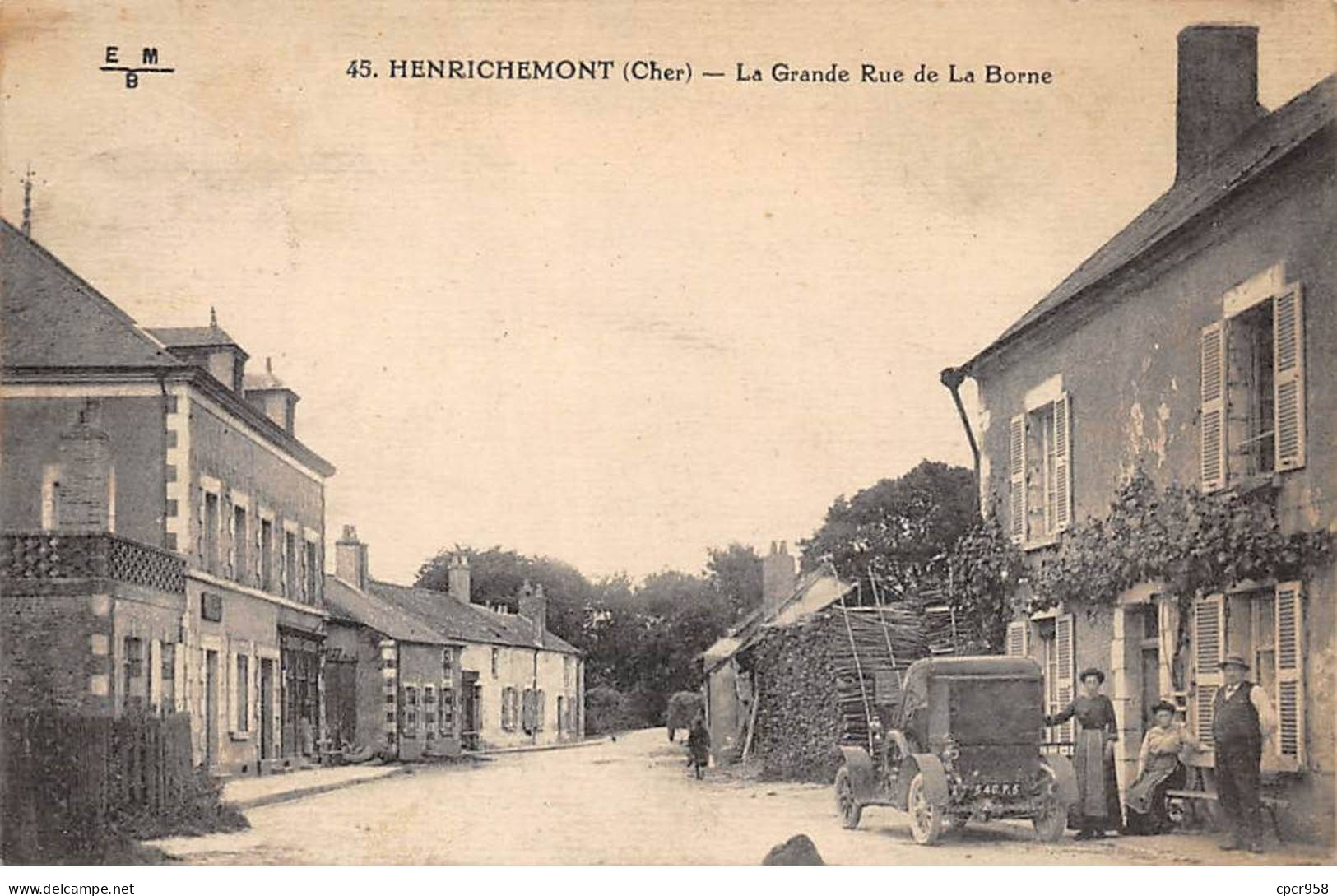 18 - HENRICHEMONT - SAN43221 - La Grande Rue De Le Borne - Henrichemont