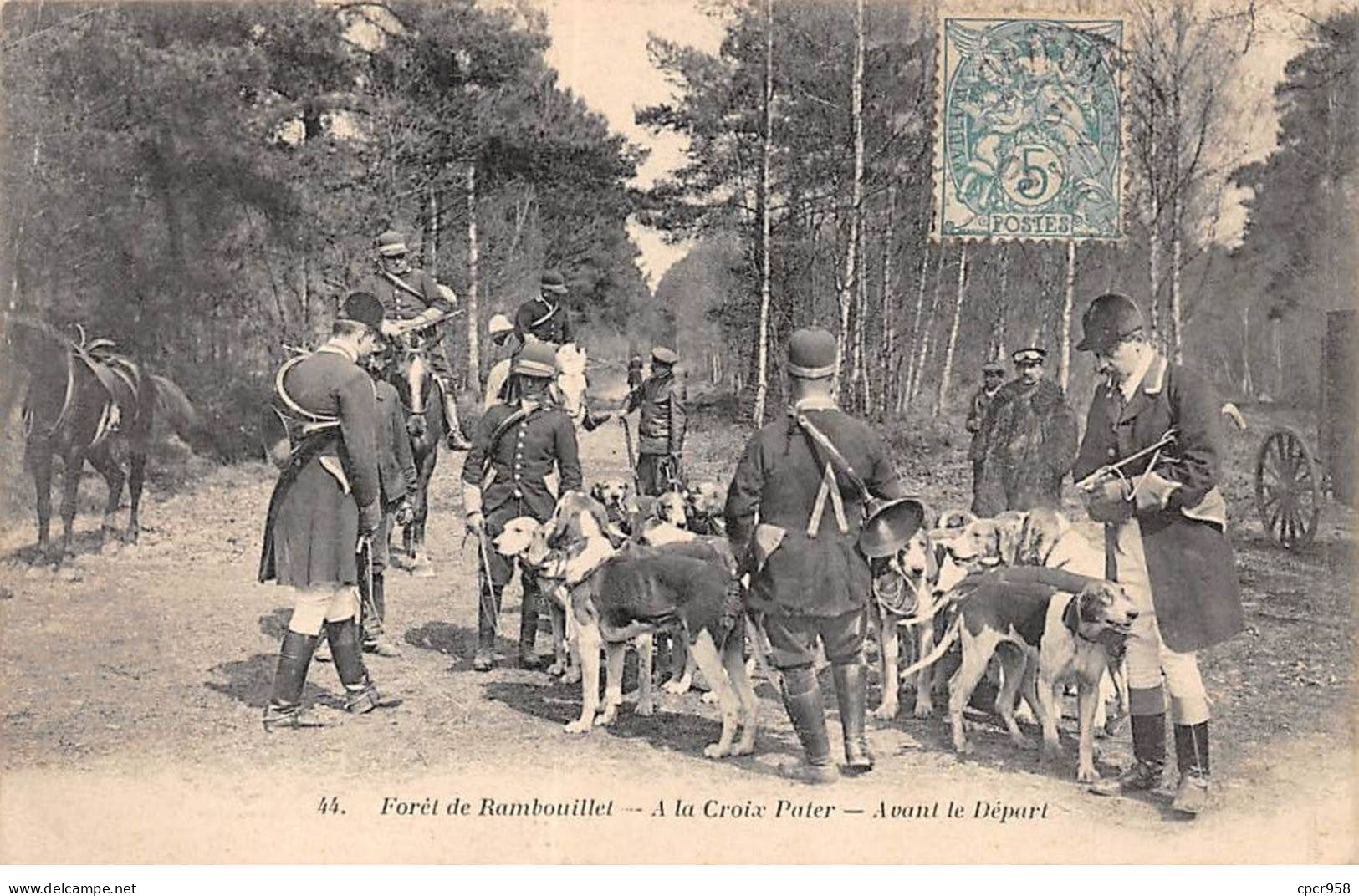 CHASSE - SAN37876 - Forêt De Rambouillet - A La Croix Pater - Avant Le Départ - Chasse