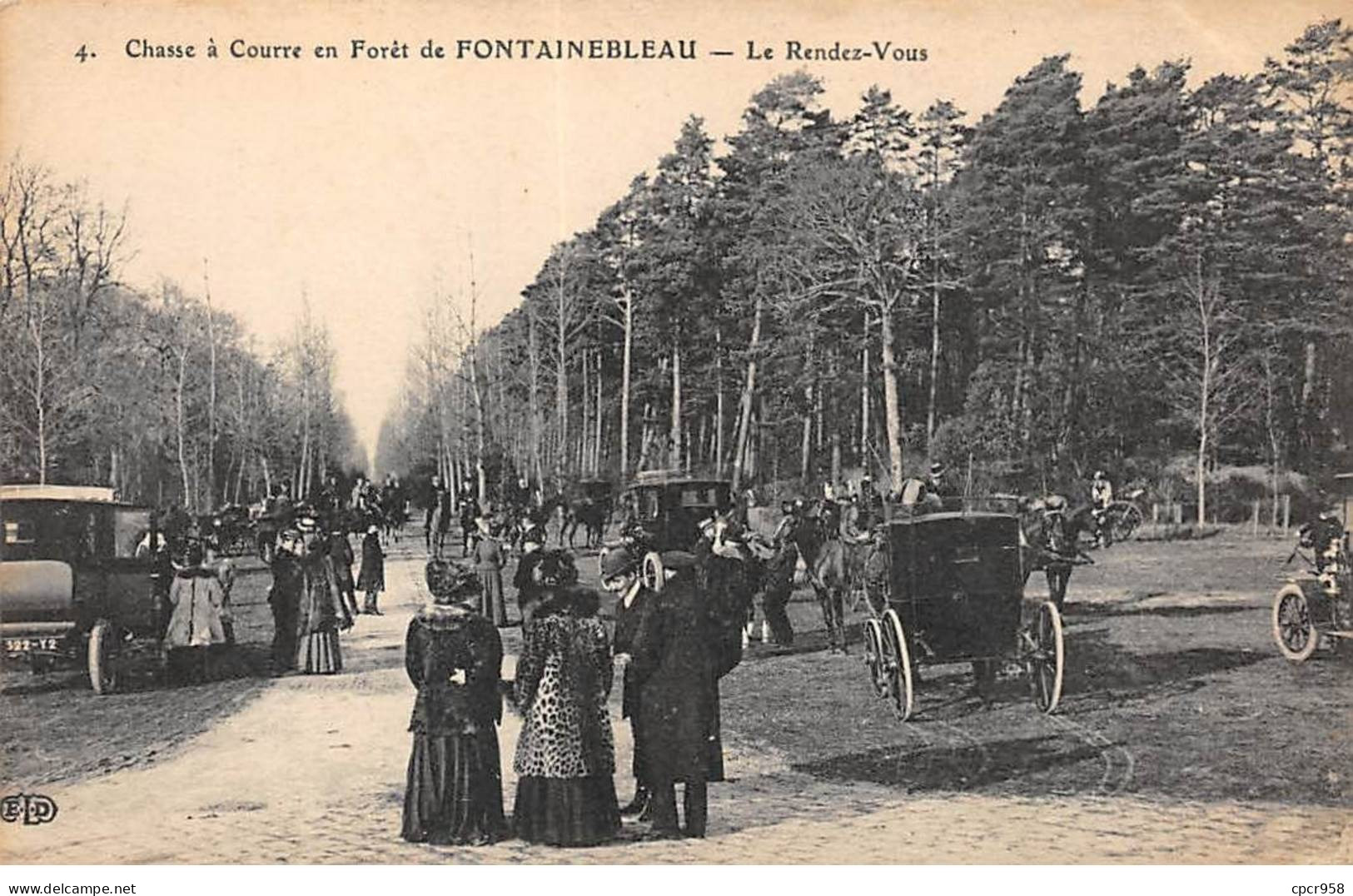 CHASSE - SAN37853 - Chasse à Courre En Forêt De Fontainebleau - Le Rendez Vous - Jagd