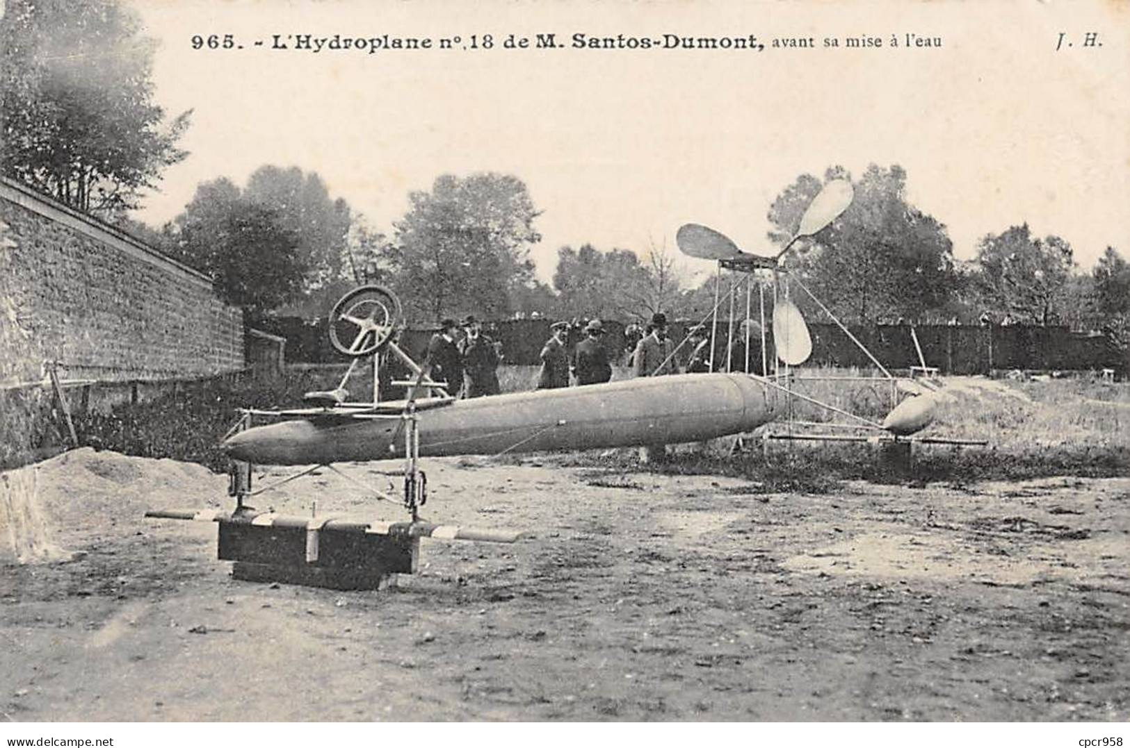 Aviation - N°81350 - L'Hydroplane N°18 De M. Santos-Dumont, Avant Sa Mise à L'eau - ....-1914: Precursori