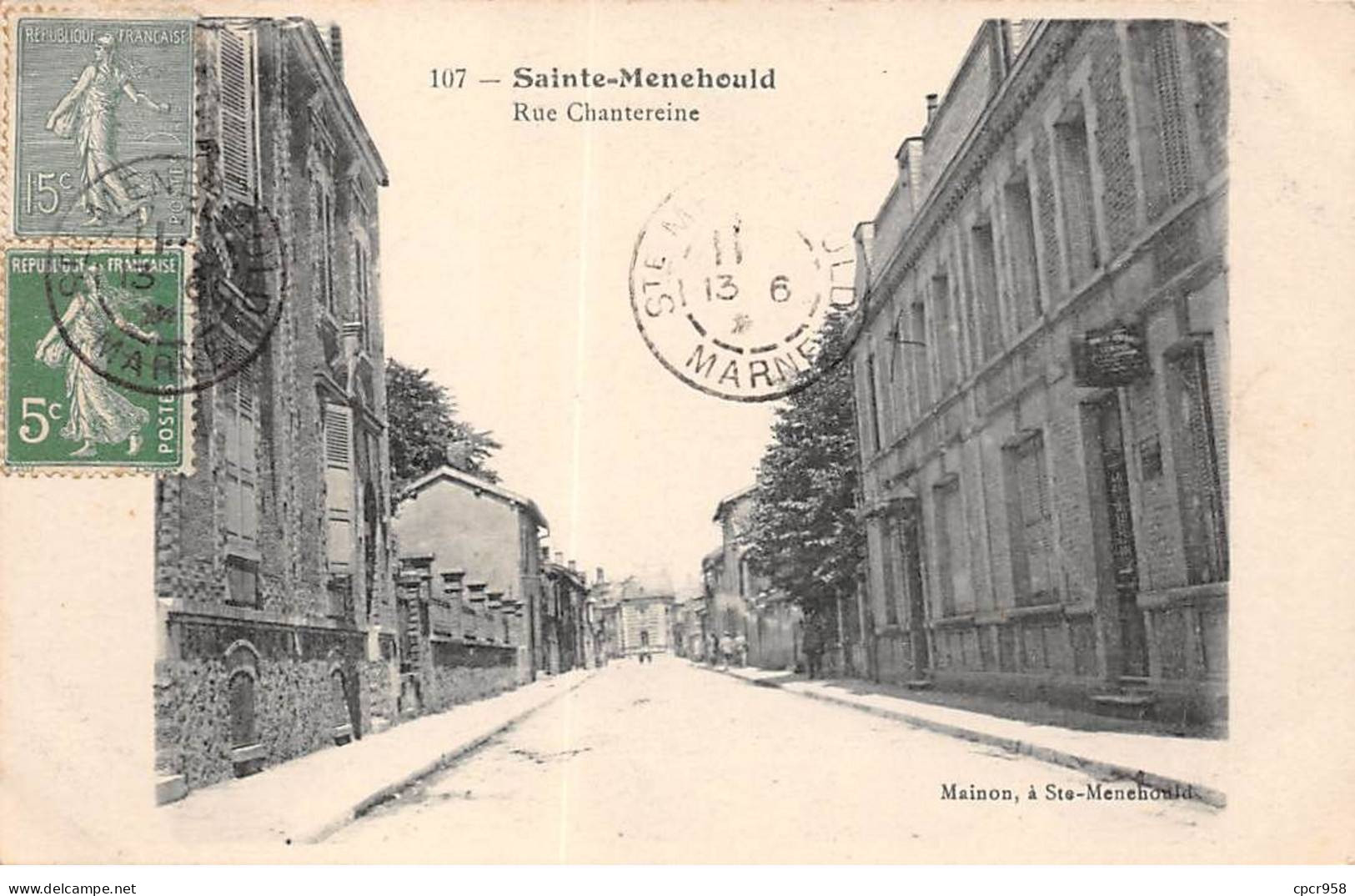 51 - STE MENEHOULD - SAN37405 - Rue Chantereine - Sainte-Menehould