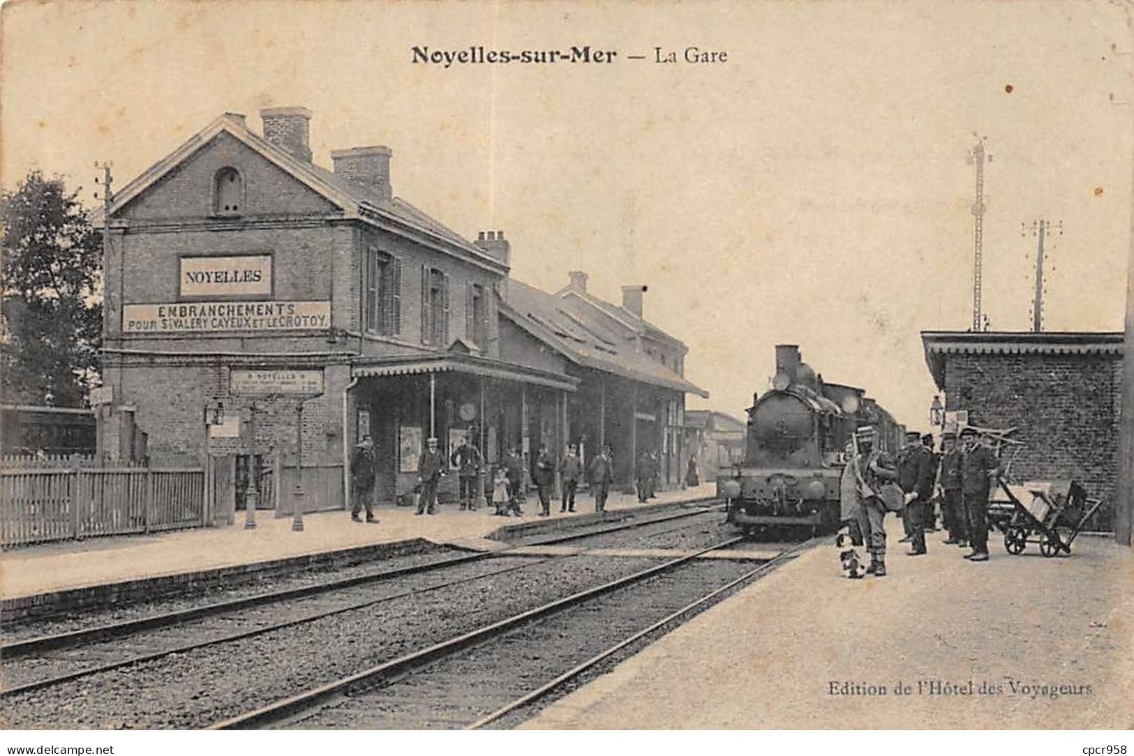 80 - NOYELLES SUR MER - SAN37730 - La Gare - Train - Noyelles-sur-Mer