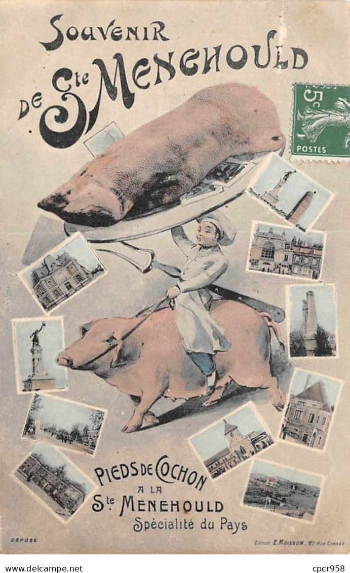 51 - STE MENEHOULD - SAN37398 - Souvenir De Ste Menehould - Cochon - Sainte-Menehould