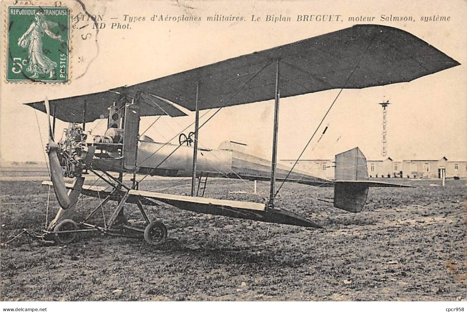 Aviation - N°81336 - Types D'Aéroplanes Militaires. Le Biplan Breguet, Moteur Salmson, Système - ....-1914: Précurseurs