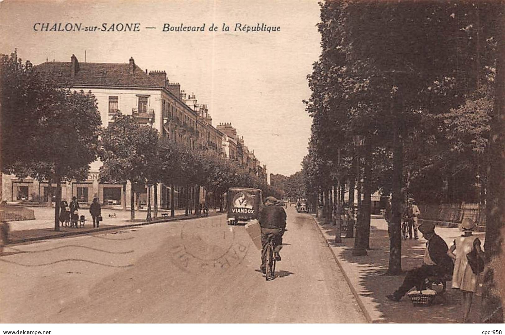 71 - CHALON SUR SAONE - SAN37687 - Boulevard De La République - Chalon Sur Saone