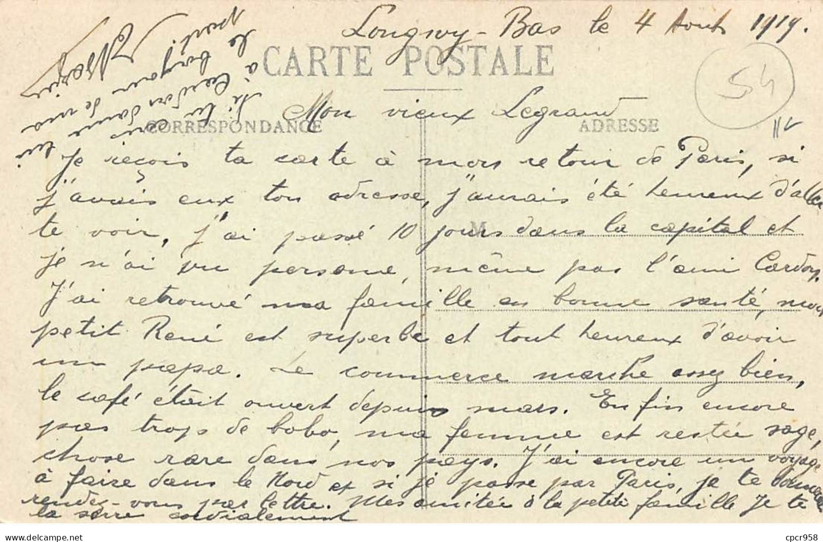54 - LONGWY - SAN37550 - Le Départ Des Boches - 13 Novembre 1918 - Longwy
