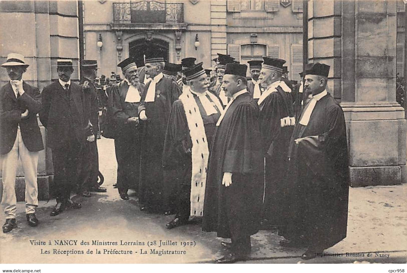 54 - NANCY-SAN37540 - Visite Des Ministres Lorrains - Les Réceptions De La Préfecture - 28 Juillet 1912 - Nancy