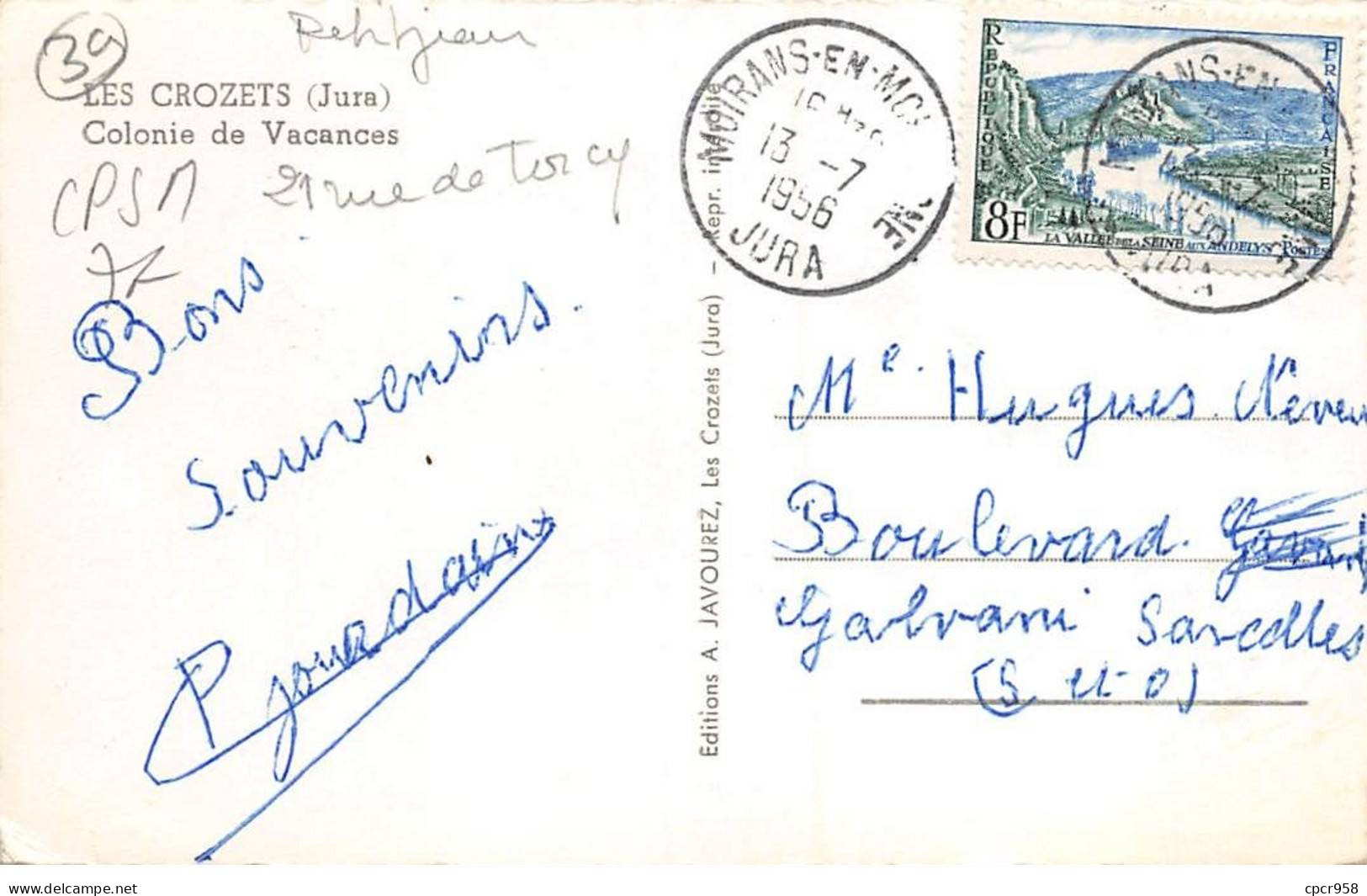 39 - LES CROZETS - SAN43505 - Colonie De Vacances - CPSM 14x9 Cm - Sonstige & Ohne Zuordnung