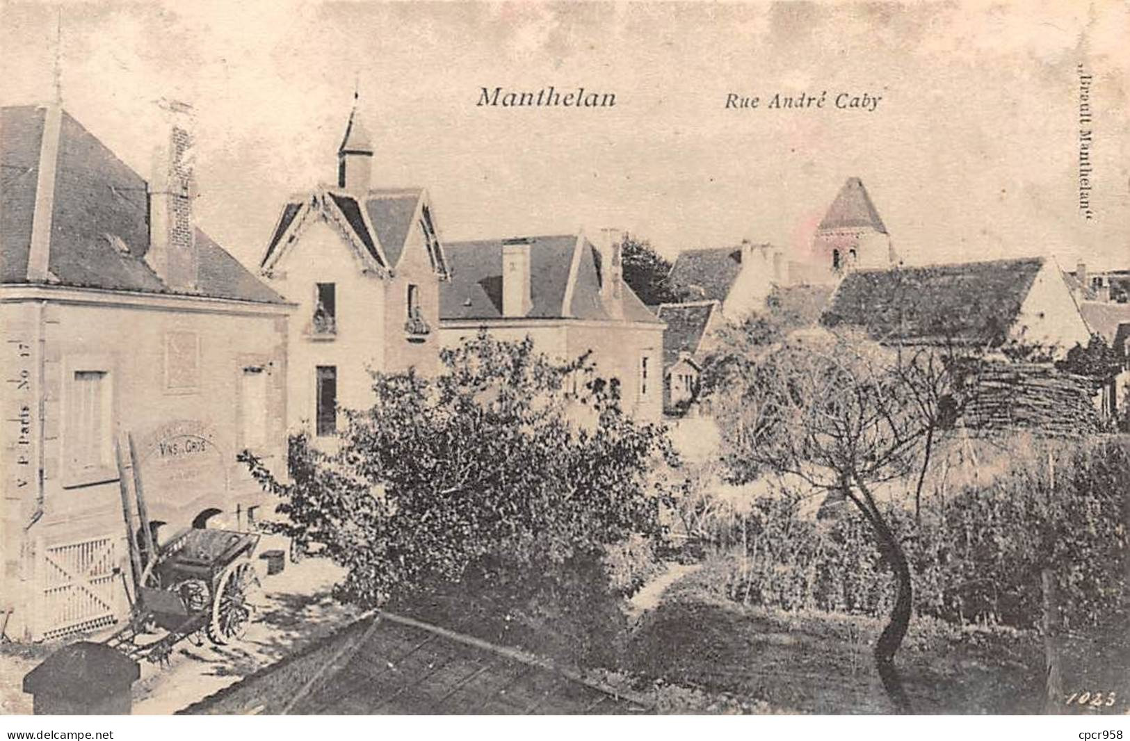 37 - MANTHELAN - SAN43476 - Rue André Caby - En L'état - Sonstige & Ohne Zuordnung