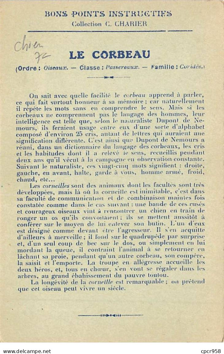 Chiens - N°82971 - Dascher - L'Intelligence Des Animaux - Entre Deux Feux - Le Corbeau - Chiens