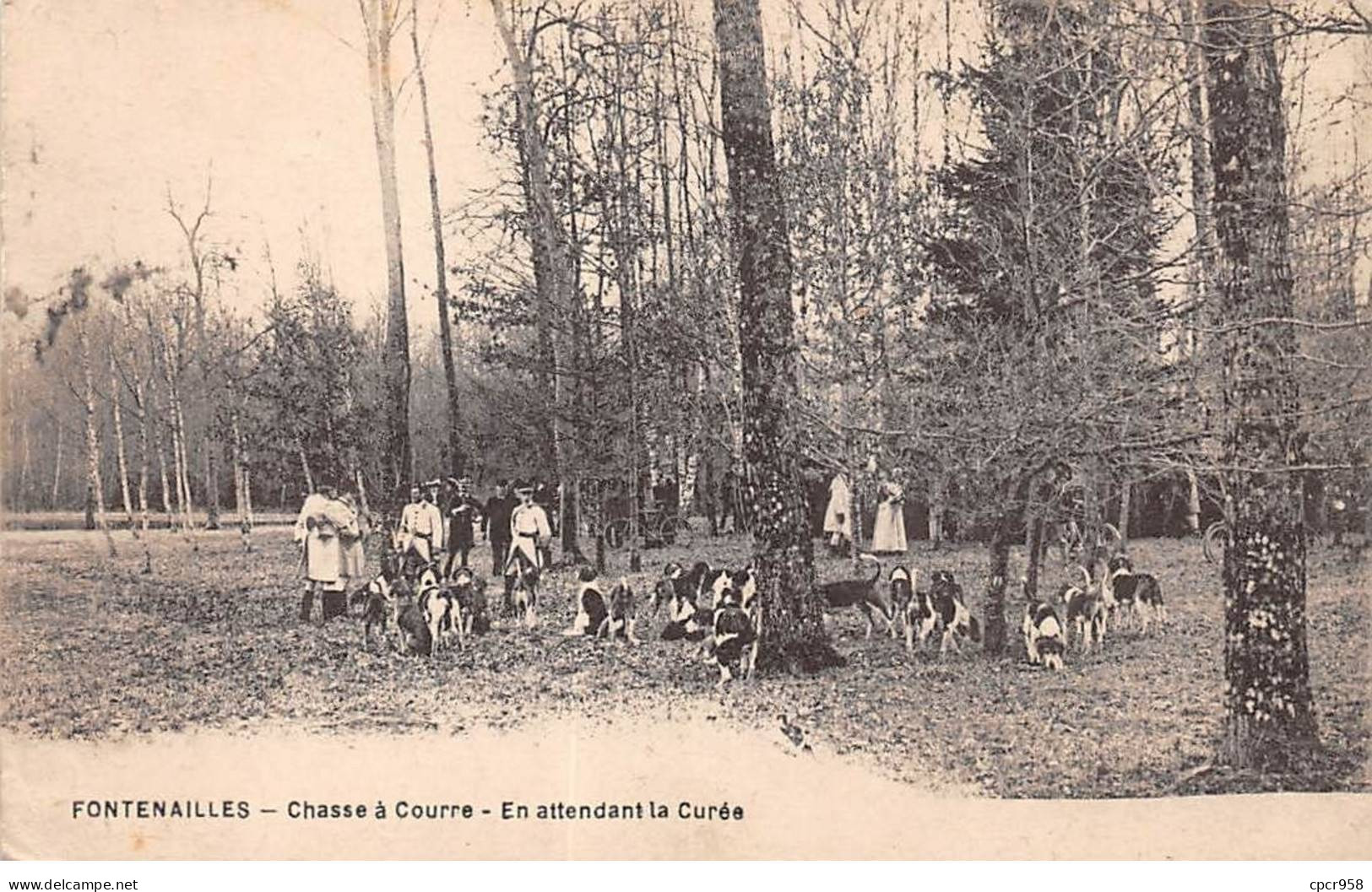 CHASSE - SAN37940 - Chasse à Courre - En Attendant La Curée - Jagd