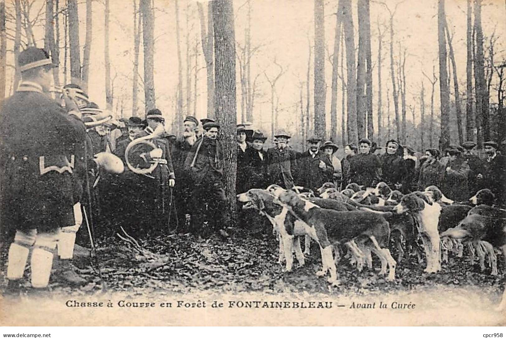 CHASSE - SAN37848 - Chasse à Courre En Forêt De Fontainebleau - Avant La Curée - Jagd