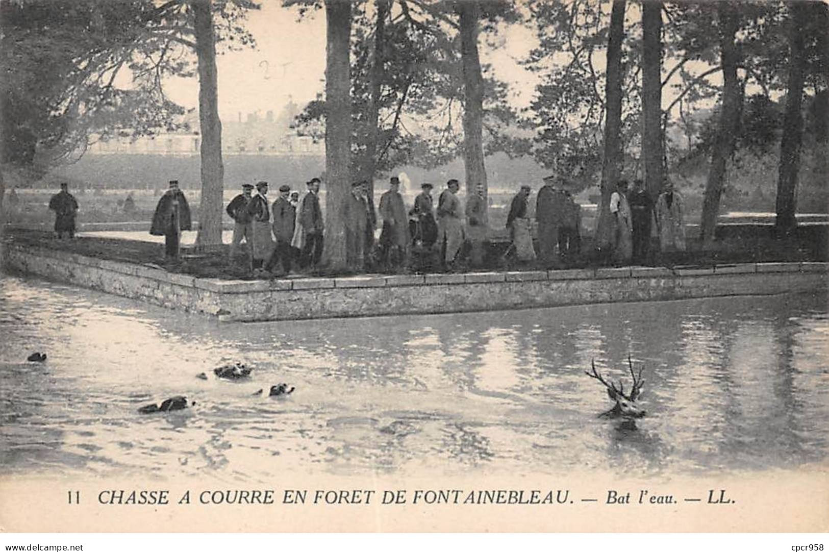 CHASSE - SAN37844 - Chasse à Courre En Forêt De Fontainebleau - Bat L'eau - Caza