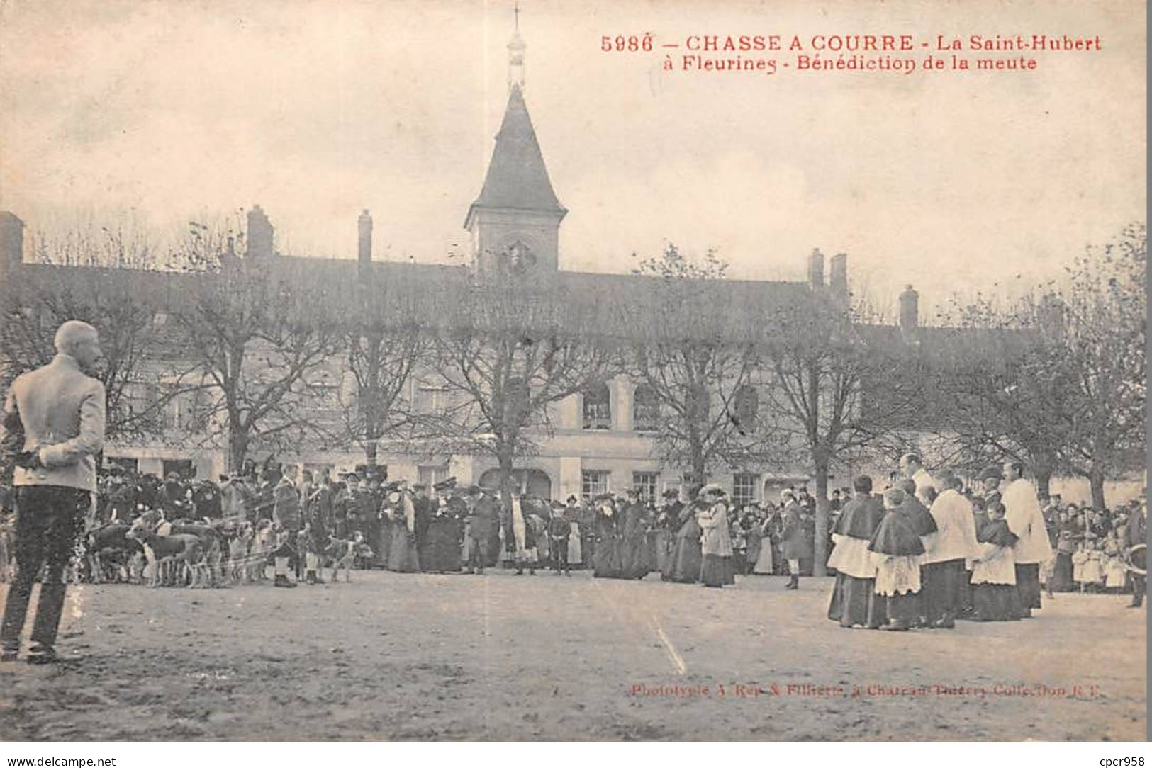 CHASSE - SAN37917 - Chasse à Courre - La Saint Hubert à Fleurines - Bénédiction De La Meute - Jagd