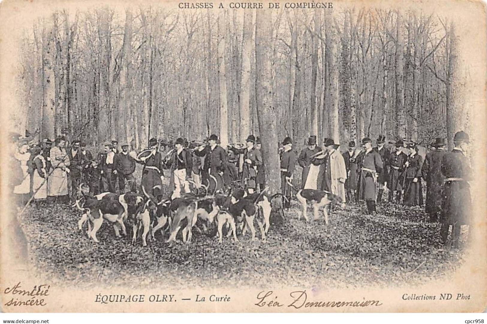 CHASSE - SAN37901 - Equipage Orly - La Curée - Hunting