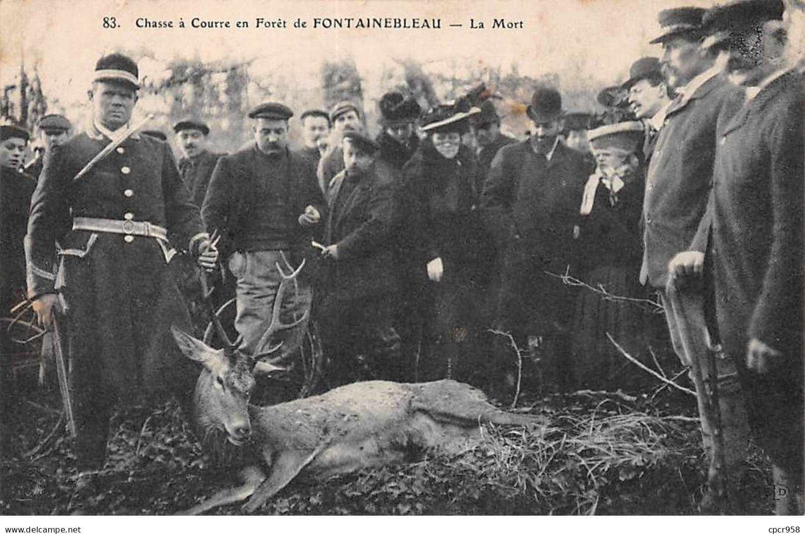 CHASSE - SAN37832 - Chasse à Courre En Forêt De Fontainebleau - La Mort - Caza