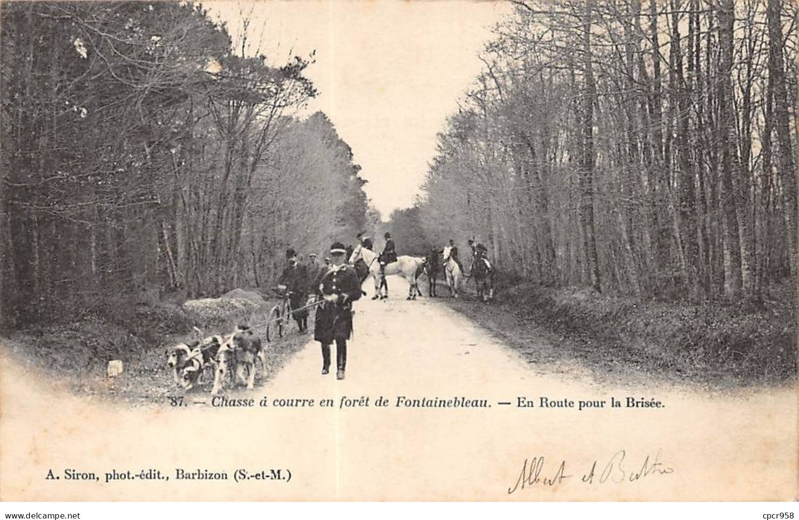 CHASSE - SAN37830 - Chasse à Courre En Forêt De Fontainebleau - En Route Pour La Brisée - Hunting