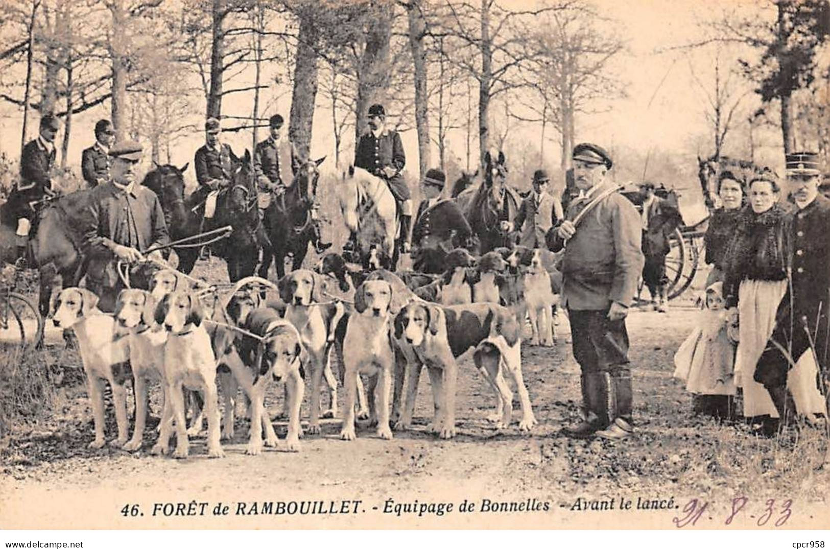 CHASSE - SAN37883 - Forêt De Rambouillet - Equipages De Bonnelles - Avant Le Lancé - Jacht