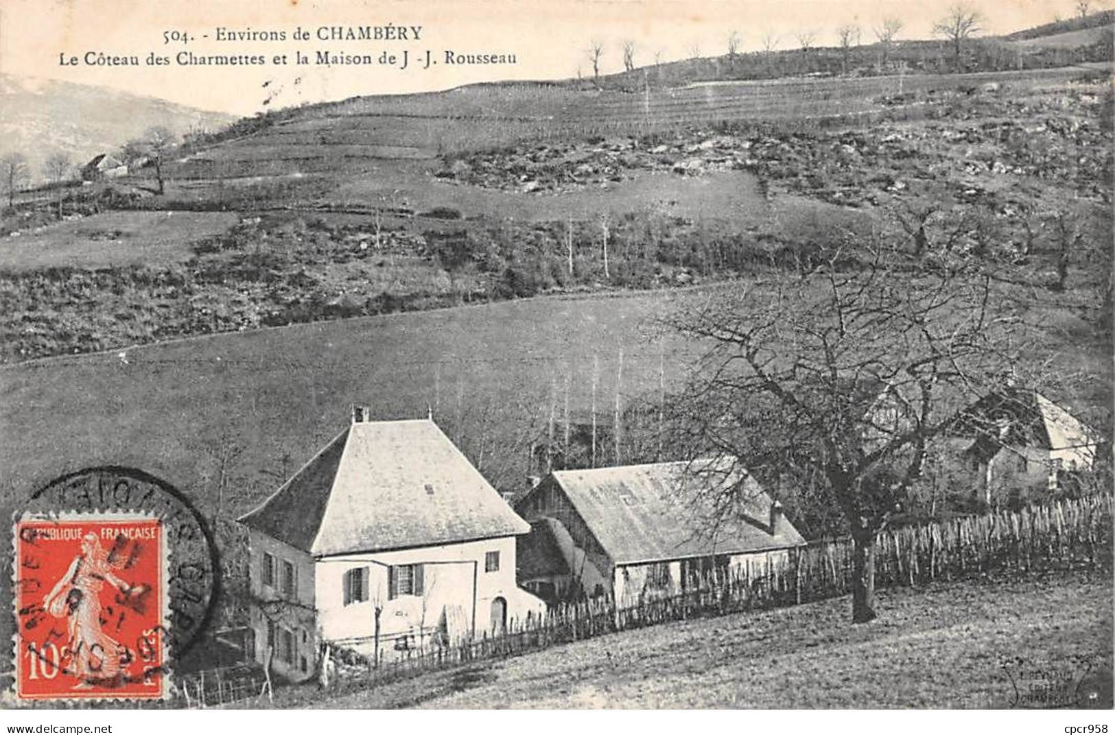 73 - CHAMBERY - SAN43967 - Les Environs - Le Côteau Des Charmettes Et La Maison De JJ Rousseau - Chambery