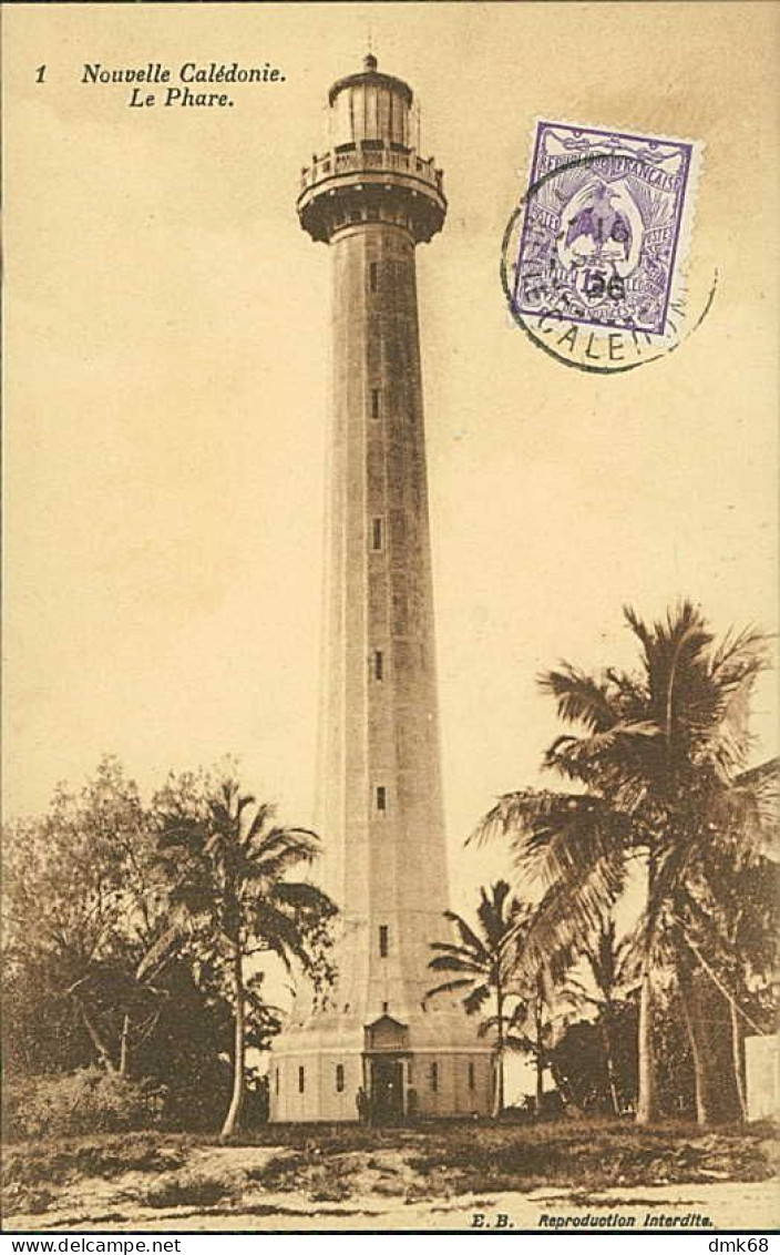 NEW CALEDONIA / MOUVELLE CALEDONIE - LE PHARE - MAILED TO ITALY 1926 / STAMP (18220) - Nouvelle-Calédonie