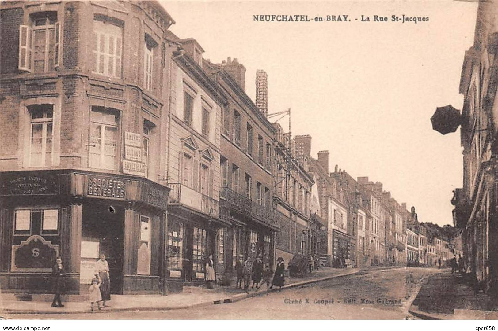 76.AM19063.Neufchatel En Bray.La Rue Saint Jacques - Neufchâtel En Bray