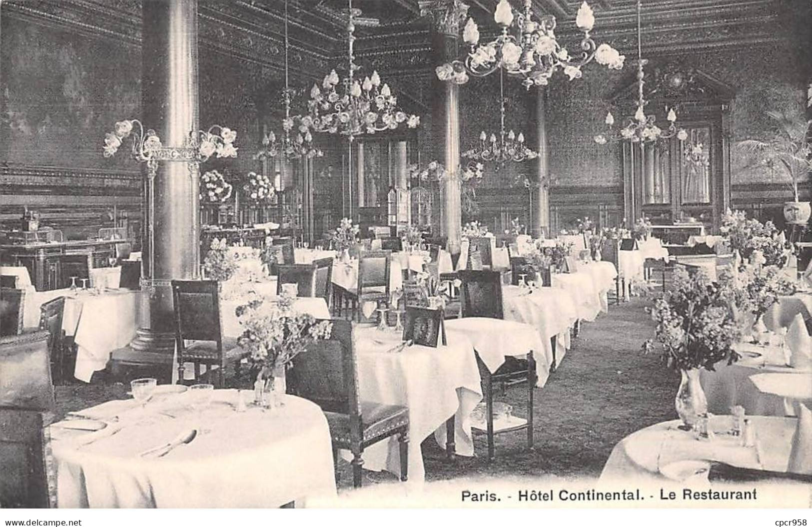 75.AM19036.Paris.75009.Hôtel Continental.Le Restaurant - Arrondissement: 09