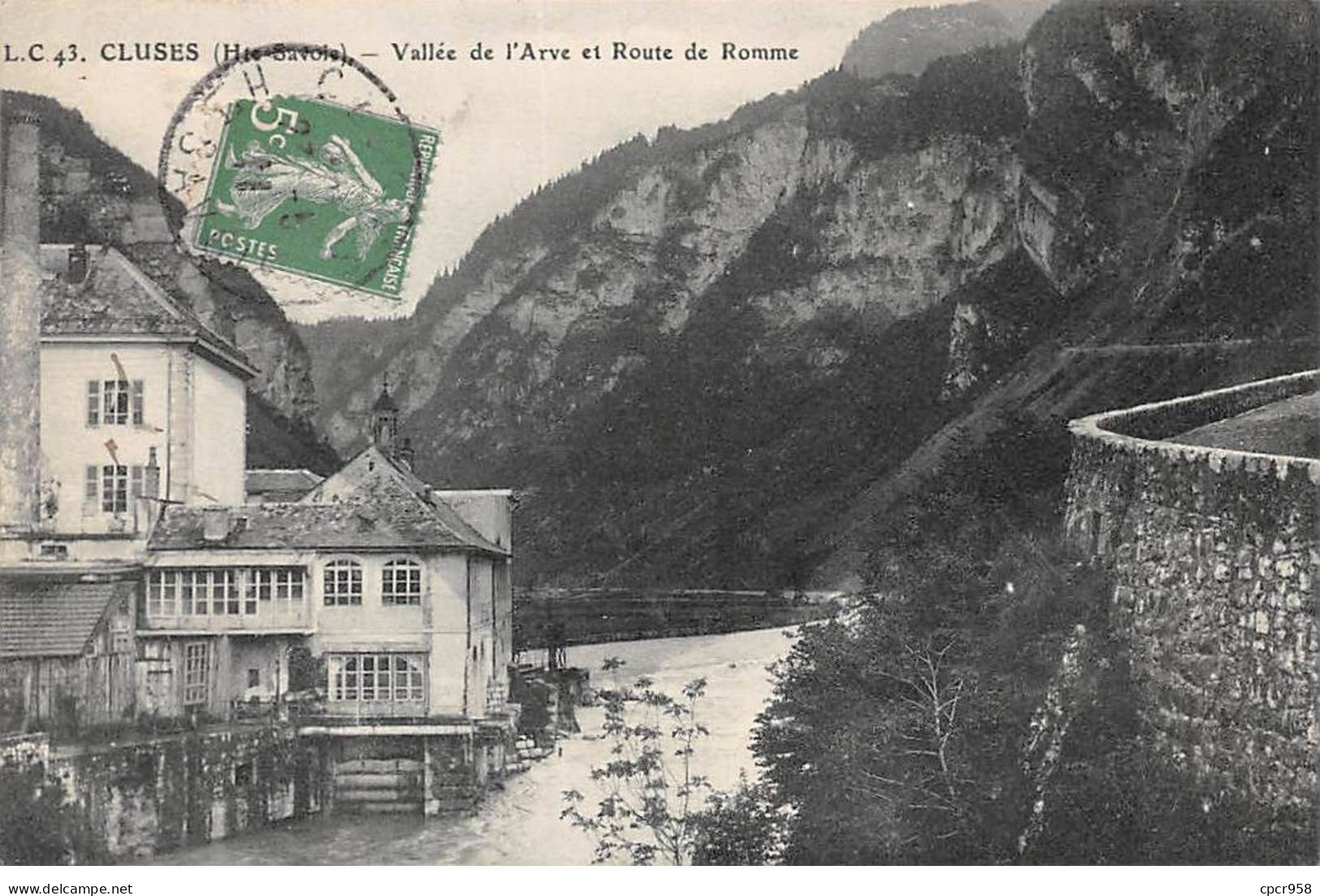 74.AM18998.Cluses.N°43.Vallée De L'Arve Et Route De Romme - Cluses