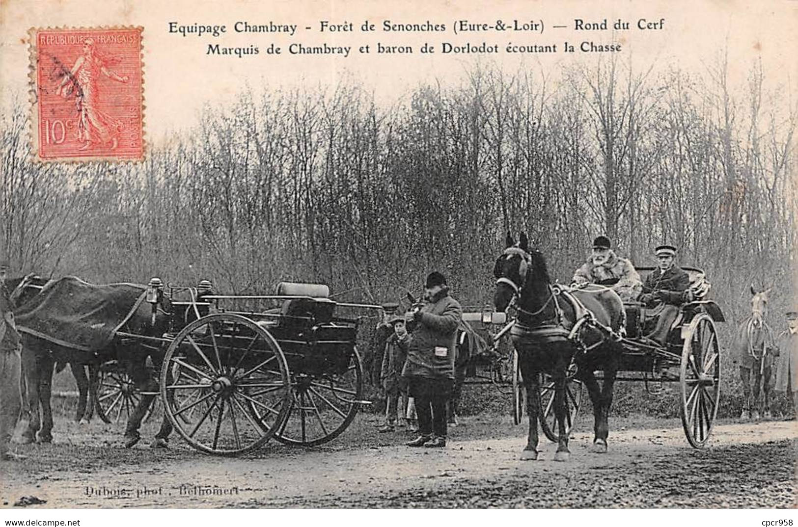 CHASSE - SAN37957 - Equipage Chambray - Forêt De Senonches - Rond Du Cerf - Jacht