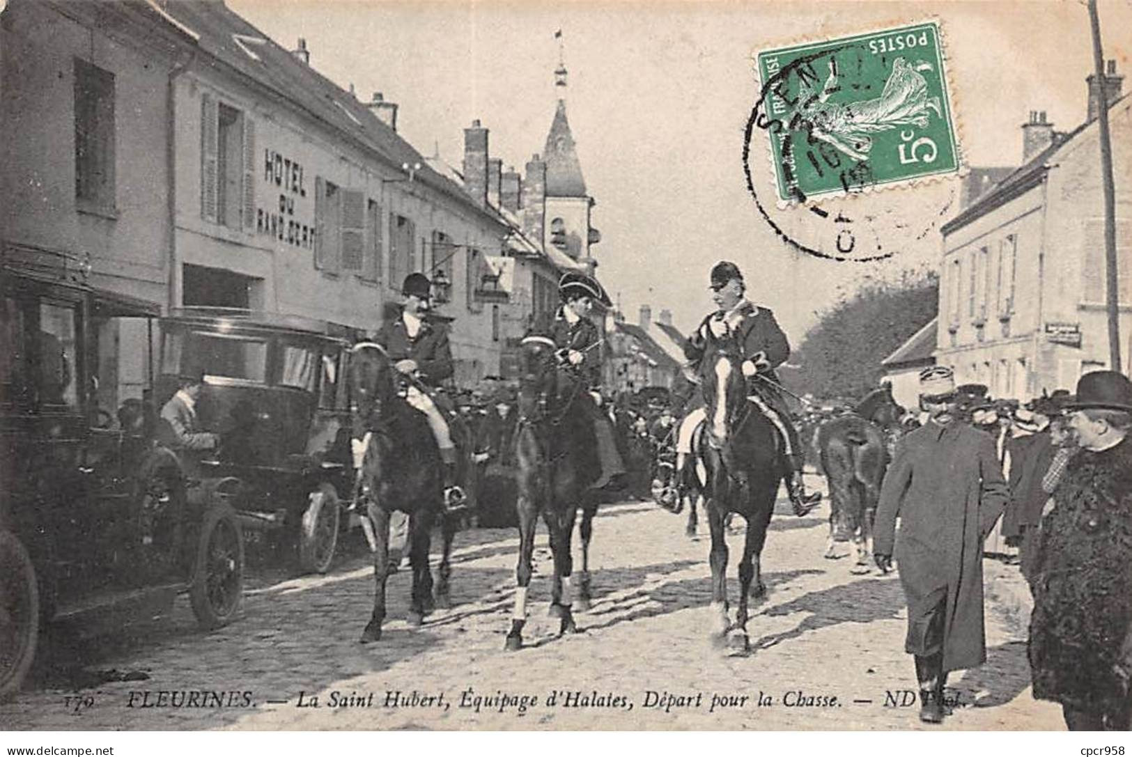 CHASSE - SAN37951 - Fleurines - La Saint Hubert, Equipage D'Halates - Départ Pour La Chasse - Chasse