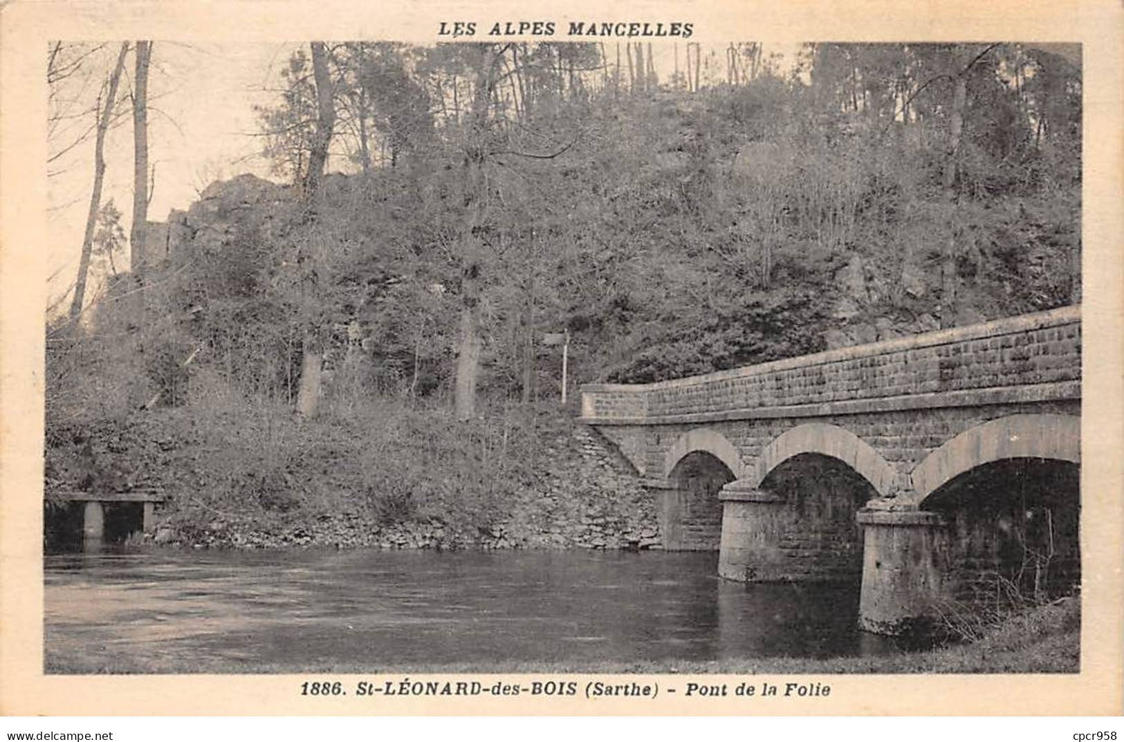 72.AM18967.Saint Léonard Des Bois.1886.Pont De La Folie - Saint Leonard Des Bois