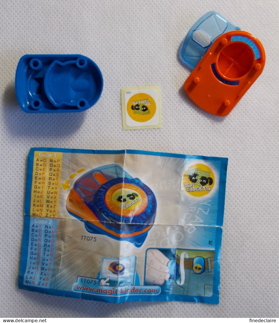 Kinder - Spy Gadgets - Codeur Message Secret - TT075 - Avec BPZ - Monoblocchi