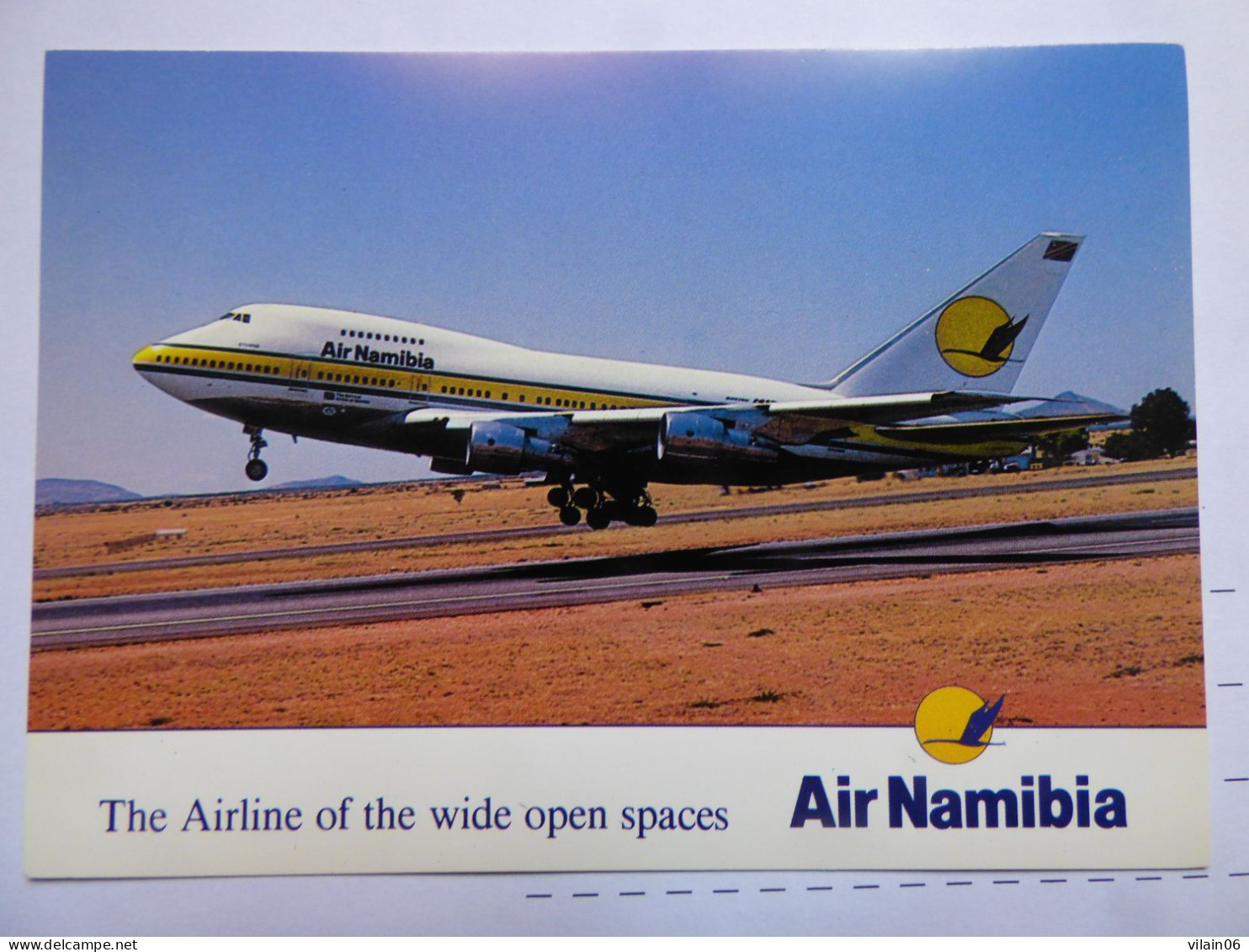 AIR NAMIBIA   B 747SP  /   AIRLINE ISSUE / CARTE COMPAGNIE - 1946-....: Era Moderna