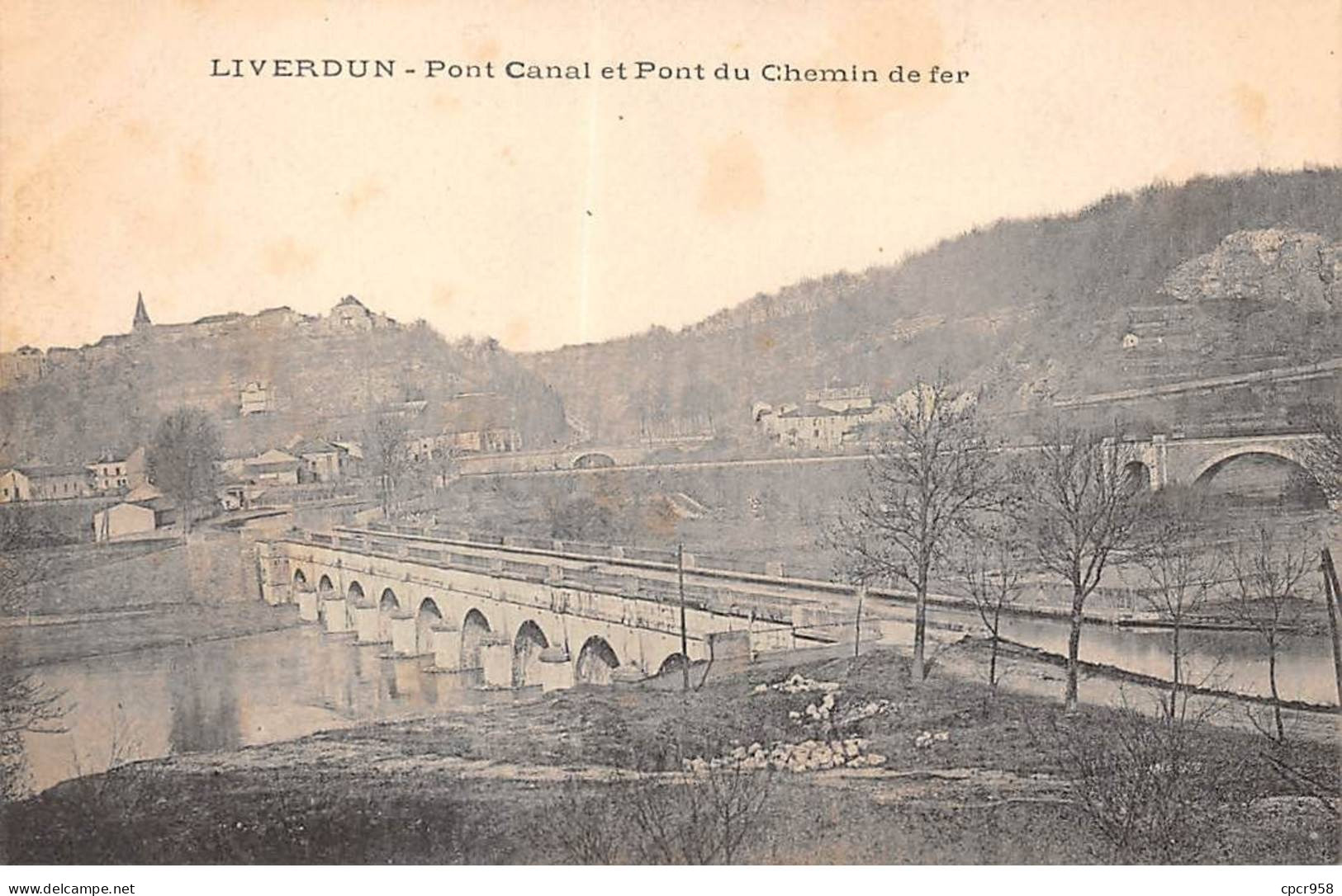 54 - LIVERDUN - SAN38833 - Pont Canal Et Pont Du Chemin De Fer - Liverdun