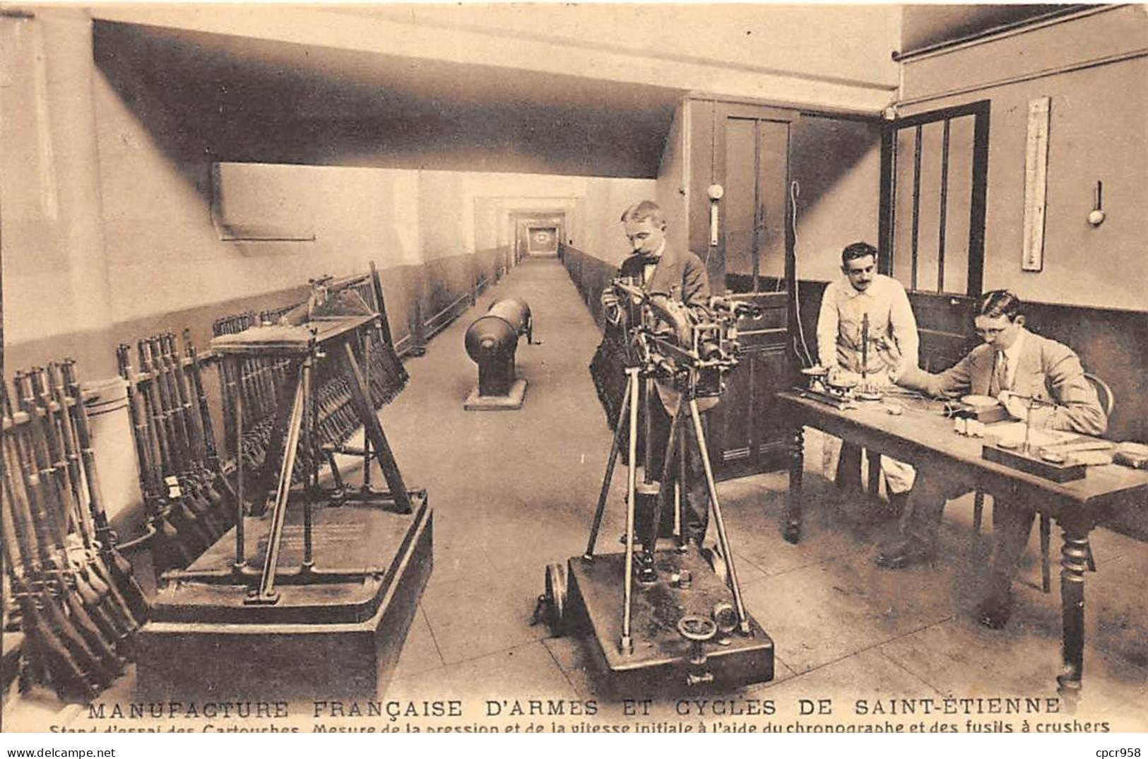 42 - SAINT ETIENNE - SAN38770 - Manufacture Française D'Armes Et Cycles - Stand D'essai Des Cartouches - Saint Etienne