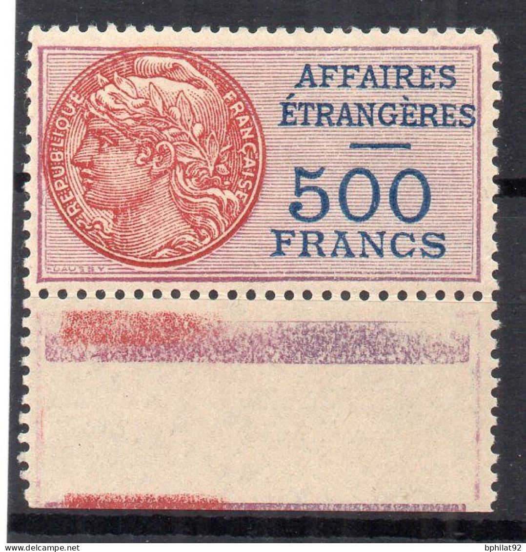 !!! FISCAL, AFFAIRES ETRANGERES N°6 NEUF ** - Stamps