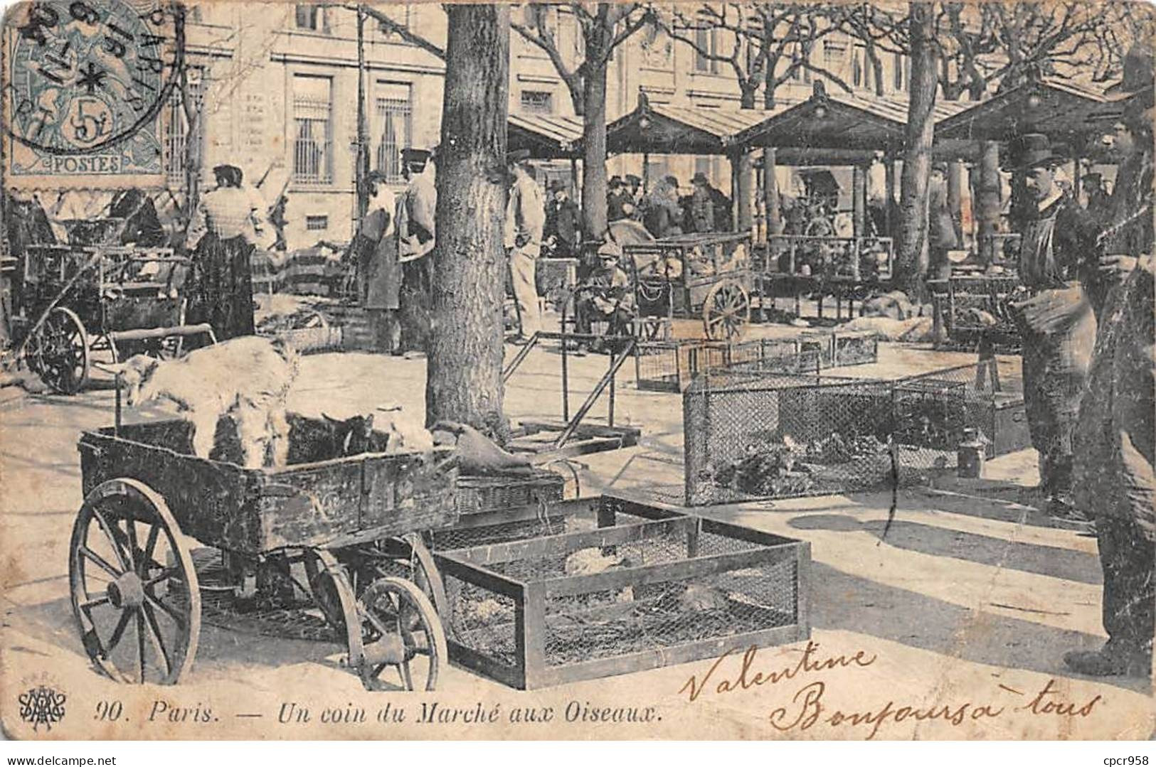 75019 - PARIS - SAN44050 - Un Coin Du Marché Aux Oiseaux - En L'état - Arrondissement: 19