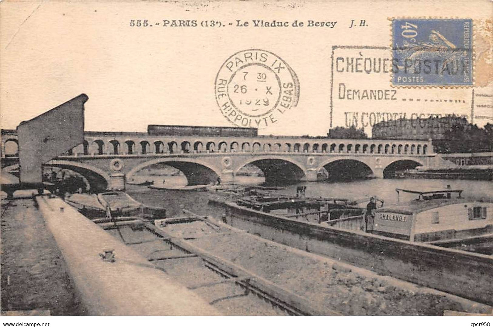 75013 - PARIS - SAN44027 - Le Viaduc De Bercy - Train - Arrondissement: 13