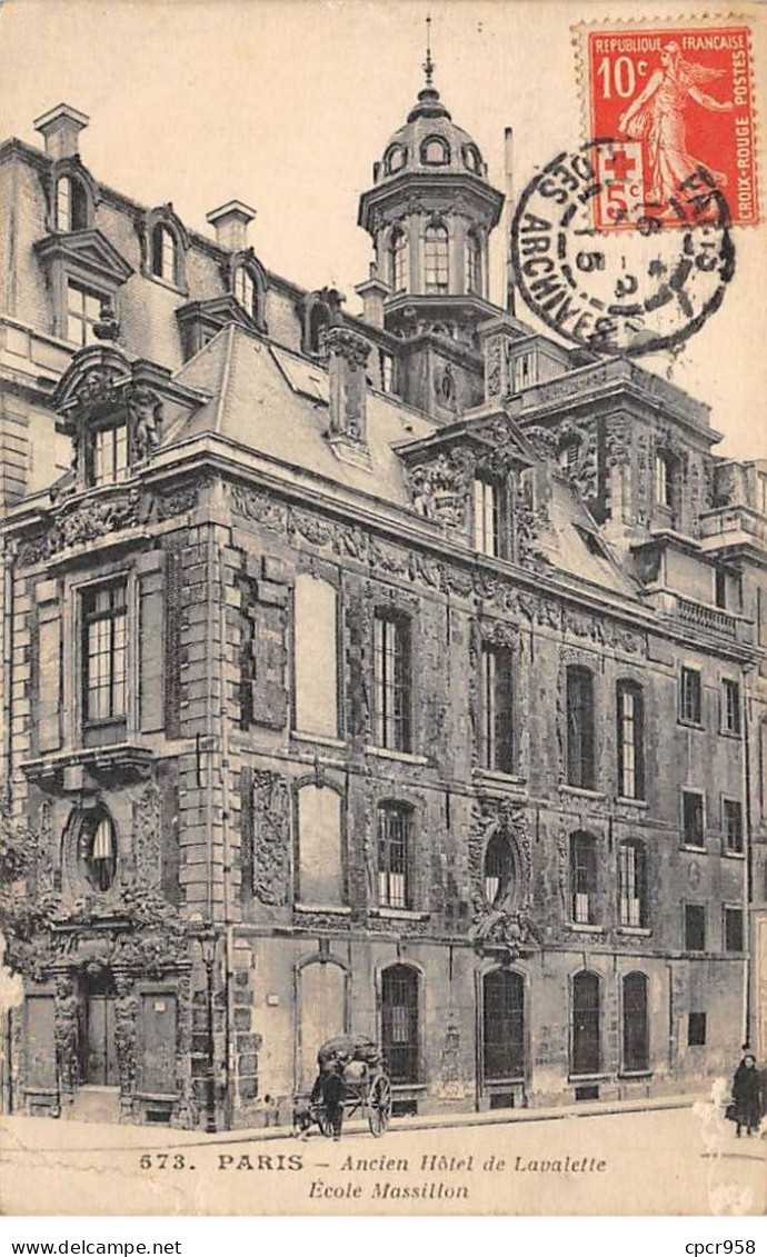75004 - PARIS - SAN44003 - Ancien Hôtel De Lavalette - Ecole Massilon - Arrondissement: 04