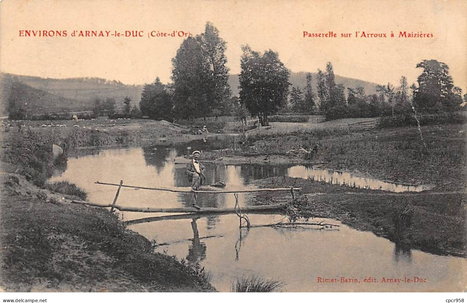 21 - ARNAY LE DUC - SAN39903 - Les Environs - Passerelle Sur L'Arroux à Maizières - Arnay Le Duc