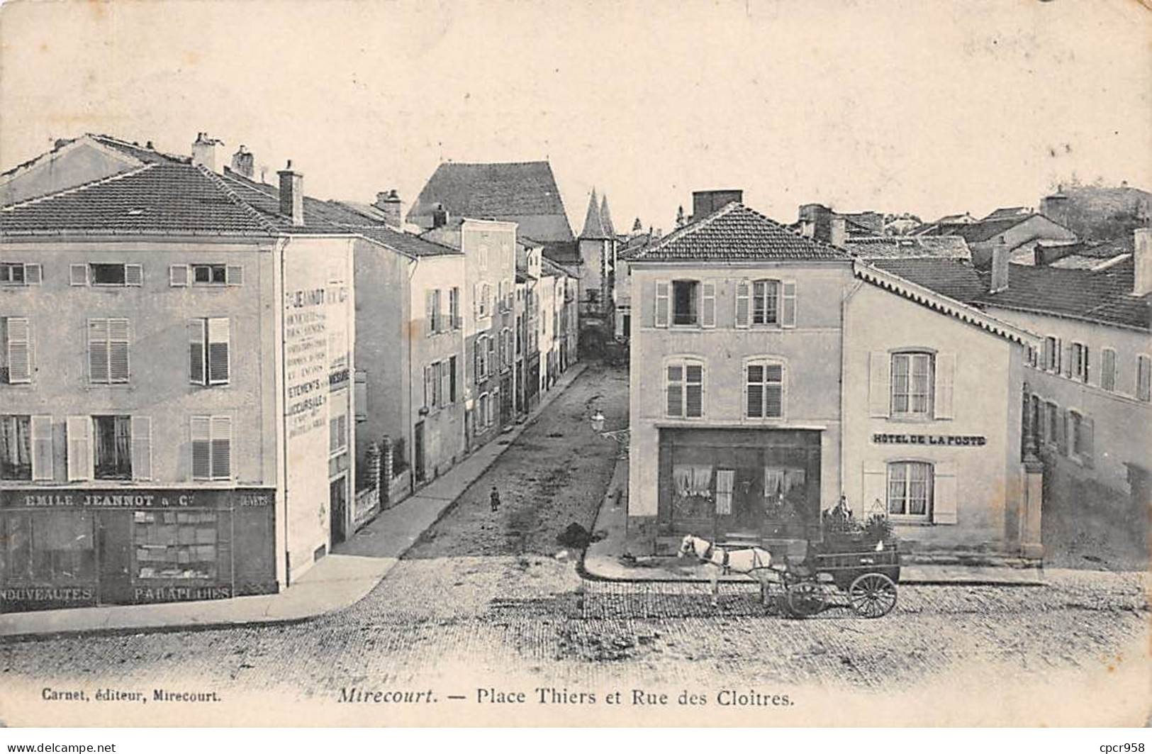 88 - MIRECOURT - SAN44217 - Place Thiers Et Rue Des Cloitres - Mirecourt