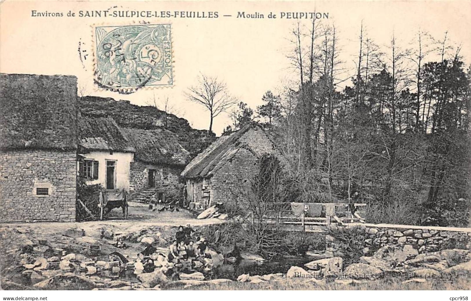 87 - SAINT SULPICE LES FEUILLES - SAN44202 - Environs De Saint Sulpice Les Feuilles - Moulin De Peupiton - Saint Sulpice Les Feuilles