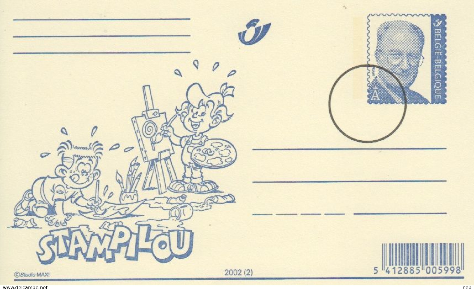 BELGIË - OBP - 2002 - STAMPILOU - (Gelimiteerde Uitgifte PERS/PRESS) - Geïllustreerde Briefkaarten (1971-2014) [BK]