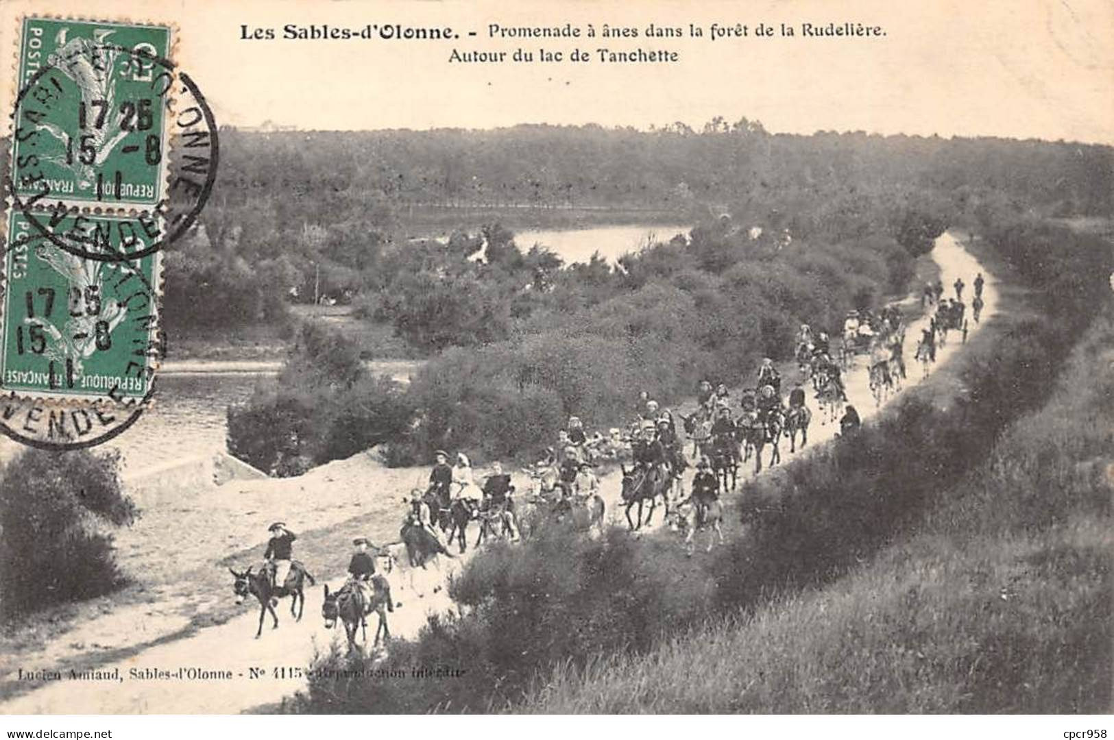 85 - SABLES D OLONNE - SAN44181 - Promenade à ânes Dans La Forêt De La Rudelière - Autour Du Lac De Tanchette - Sables D'Olonne