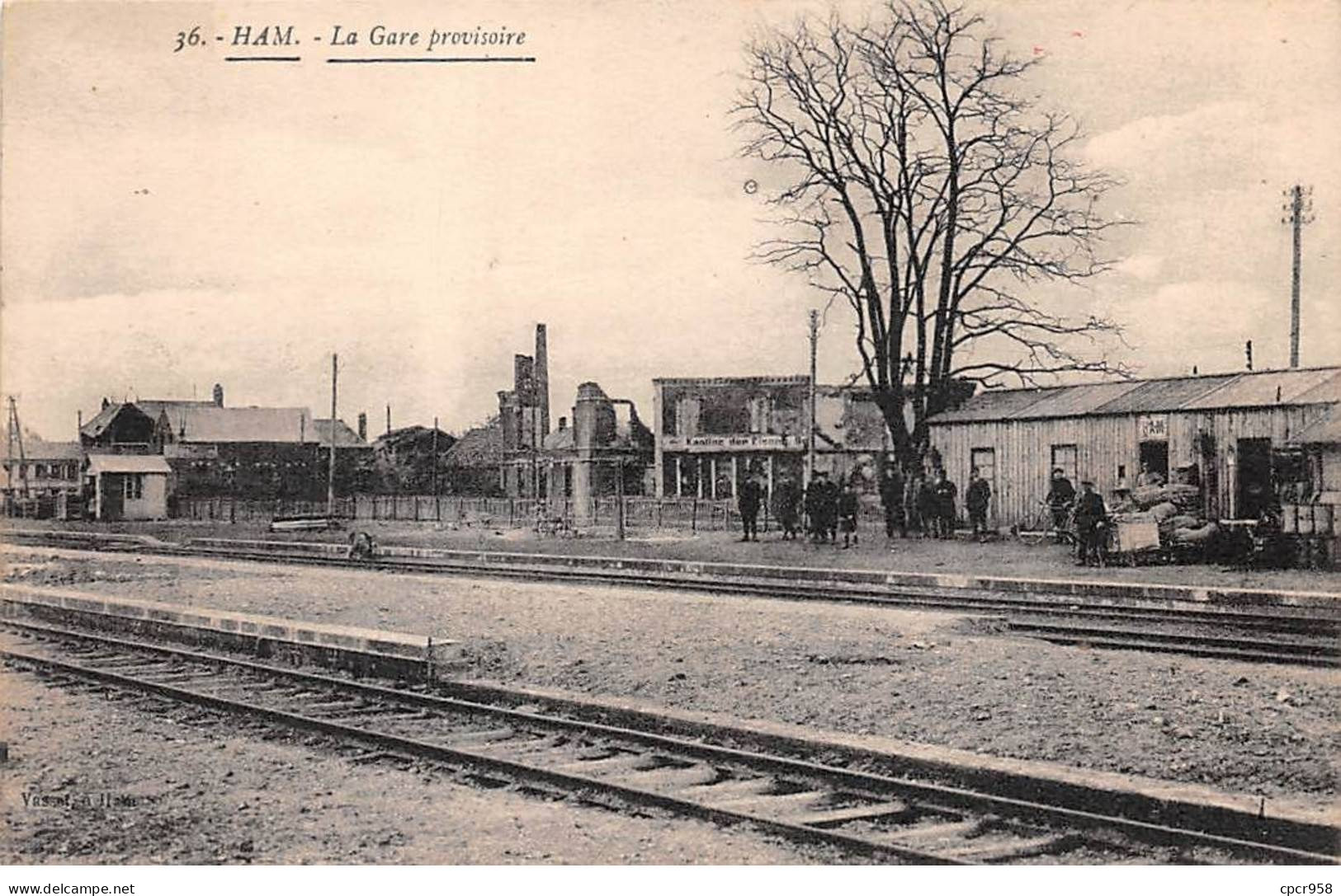 80 - HAM - SAN44144 - La Gare Provisoire - Ham