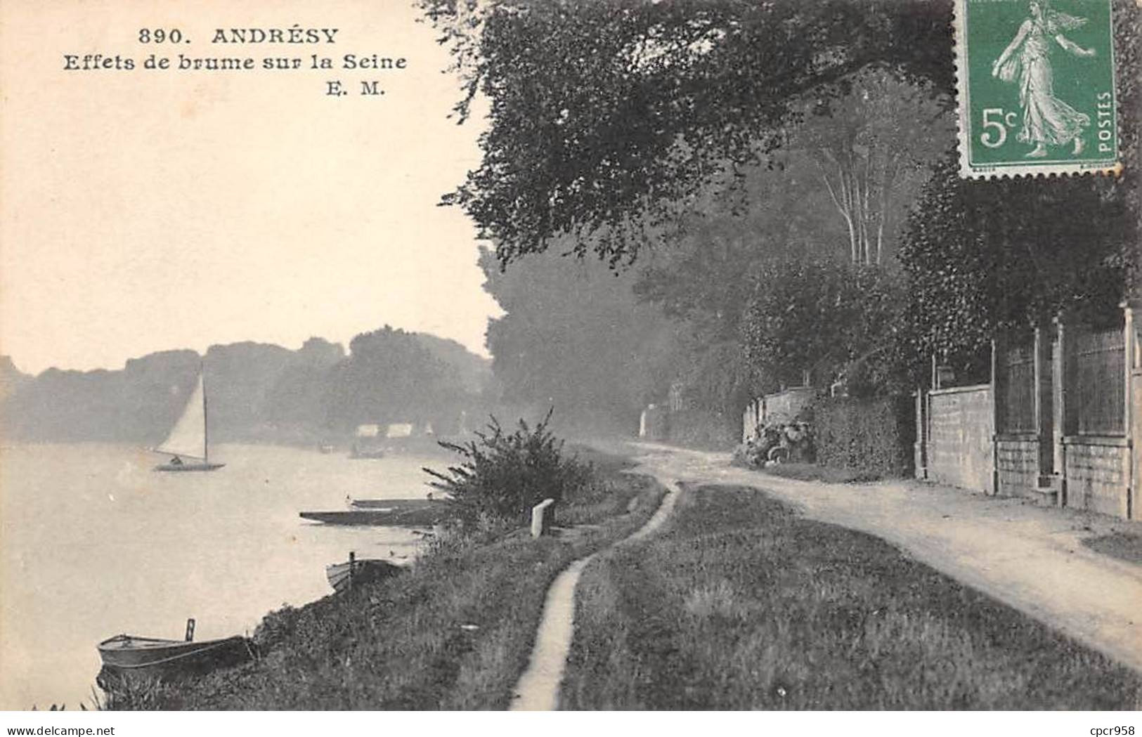 78 - ANDRESY - SAN44132 - Effets De Brume Sur La Seine - Andresy