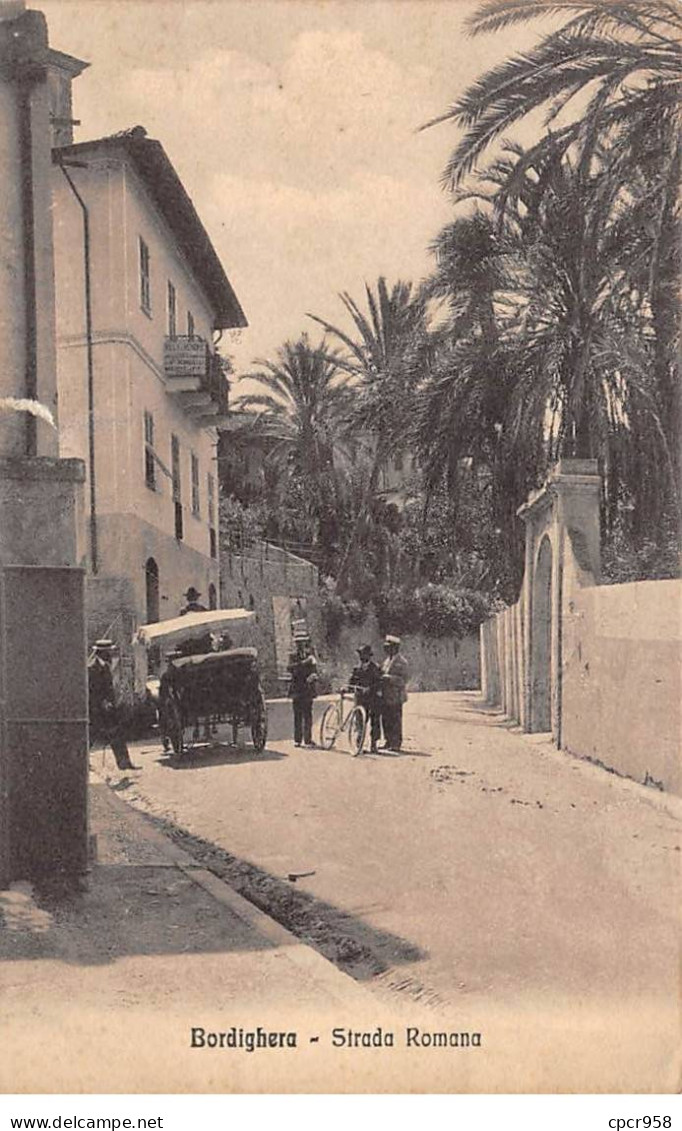 ITALIE - BORDIGHERA - SAN39607 - Strada Romana - En L'état - Déchirure - Imperia