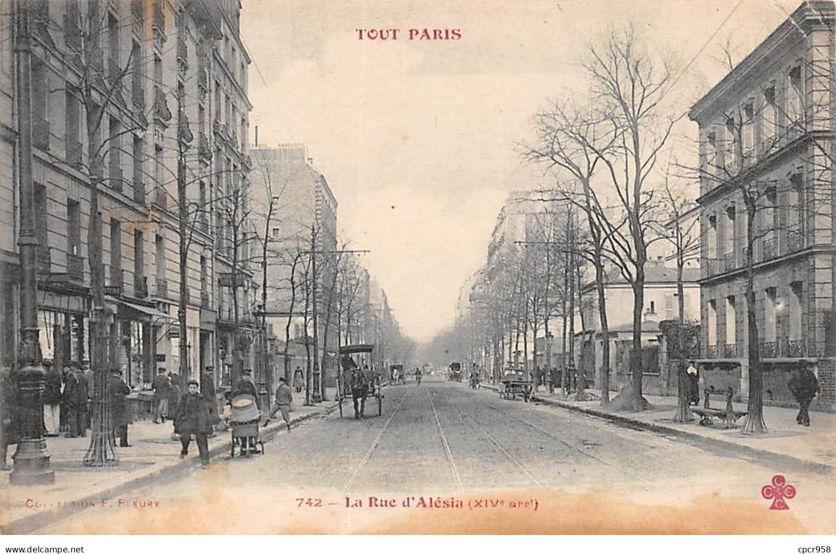 75.AM19363.Paris.750014.N°742.Rue D'Alésia - Arrondissement: 14