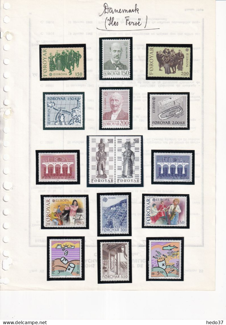 EUROPA 1980/2021 - Danemark Iles Féroë Timbres Et Carnets - Neuf ** Sans Charnière - TB - 2021