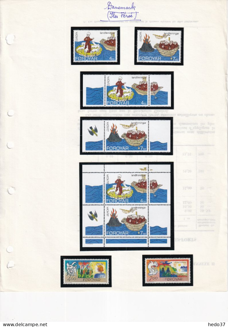 EUROPA 1980/2021 - Danemark Iles Féroë Timbres Et Carnets - Neuf ** Sans Charnière - TB - 2021