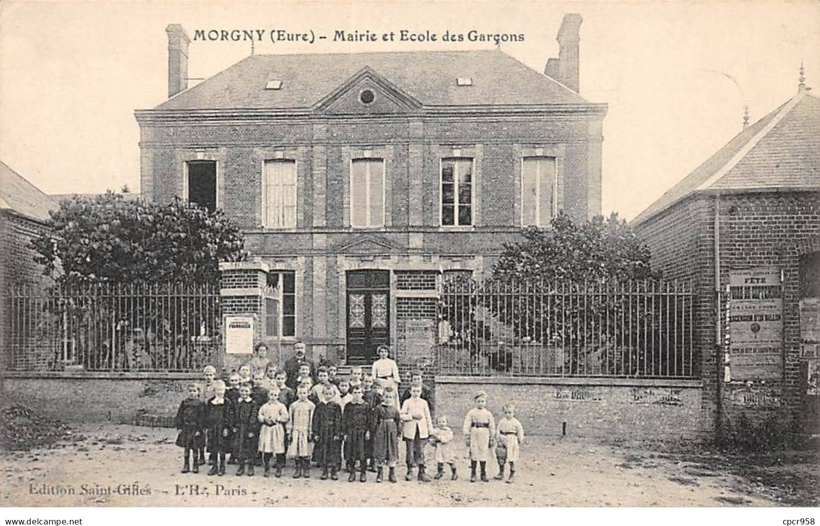 27.AM19334.Morgny.Mairie Et Ecole Des Garçons - Other & Unclassified